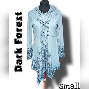 Loose Fit Dark Forest Hoodie, S